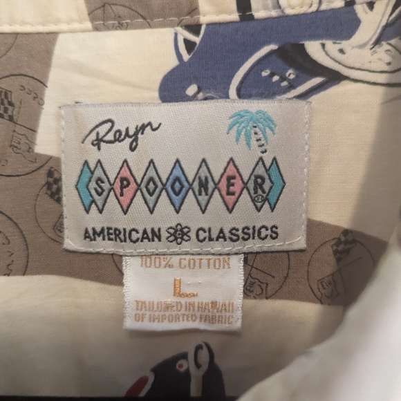 SUPER RARE!! Reyn SPOONER CORVETTE Themed SS Shirt! All-Cotton, Large - Picture 6 of 7